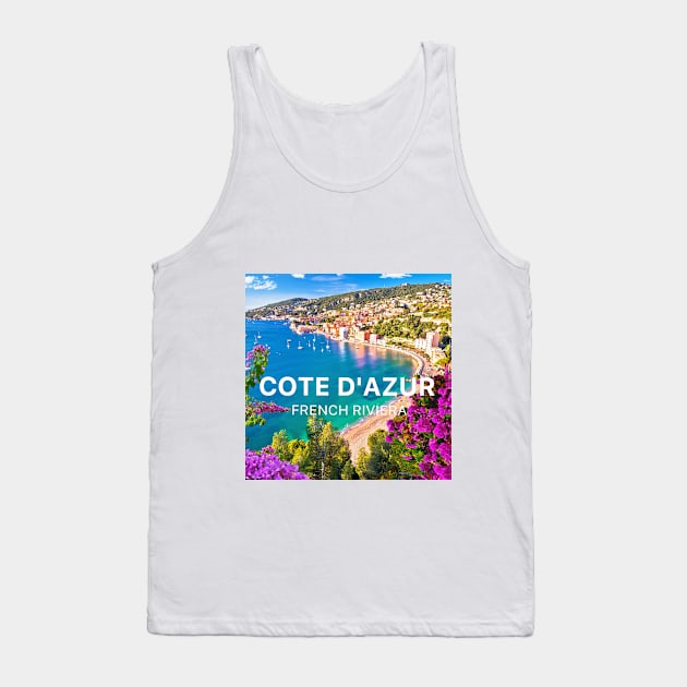 Cote D'Azur French riviera Tank Top by downundershooter